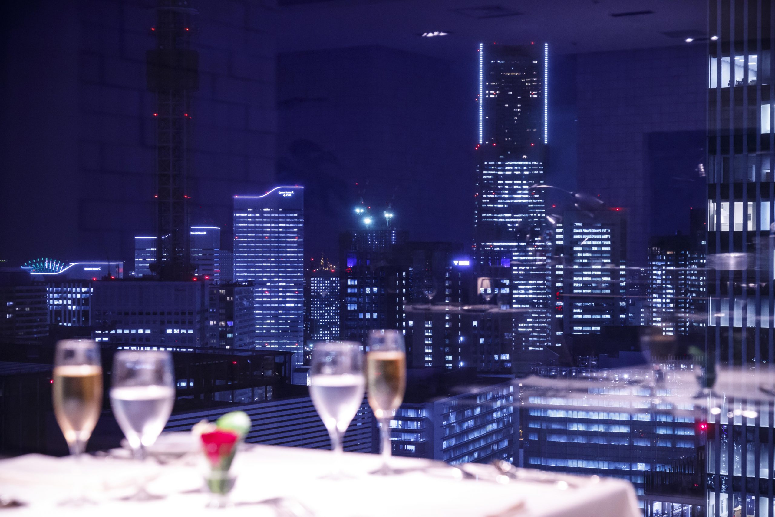 夜景のレストラン