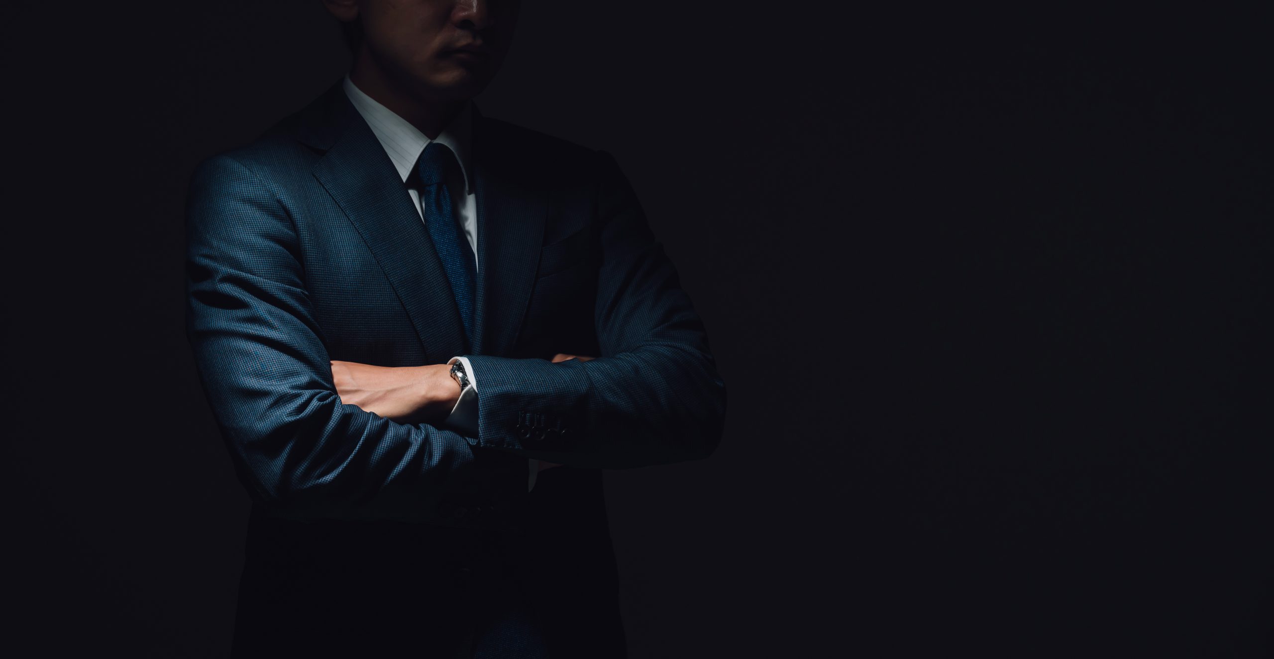 無愛想なビジネスマン